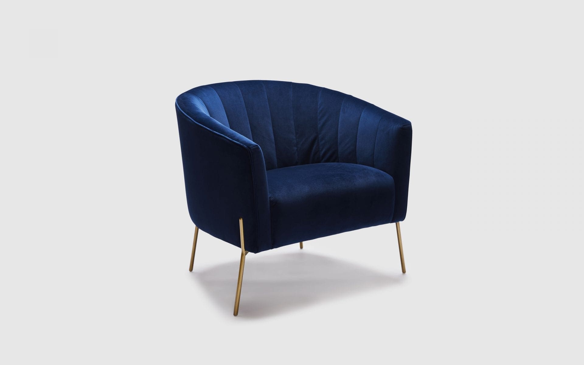 sapphire blue accent chair