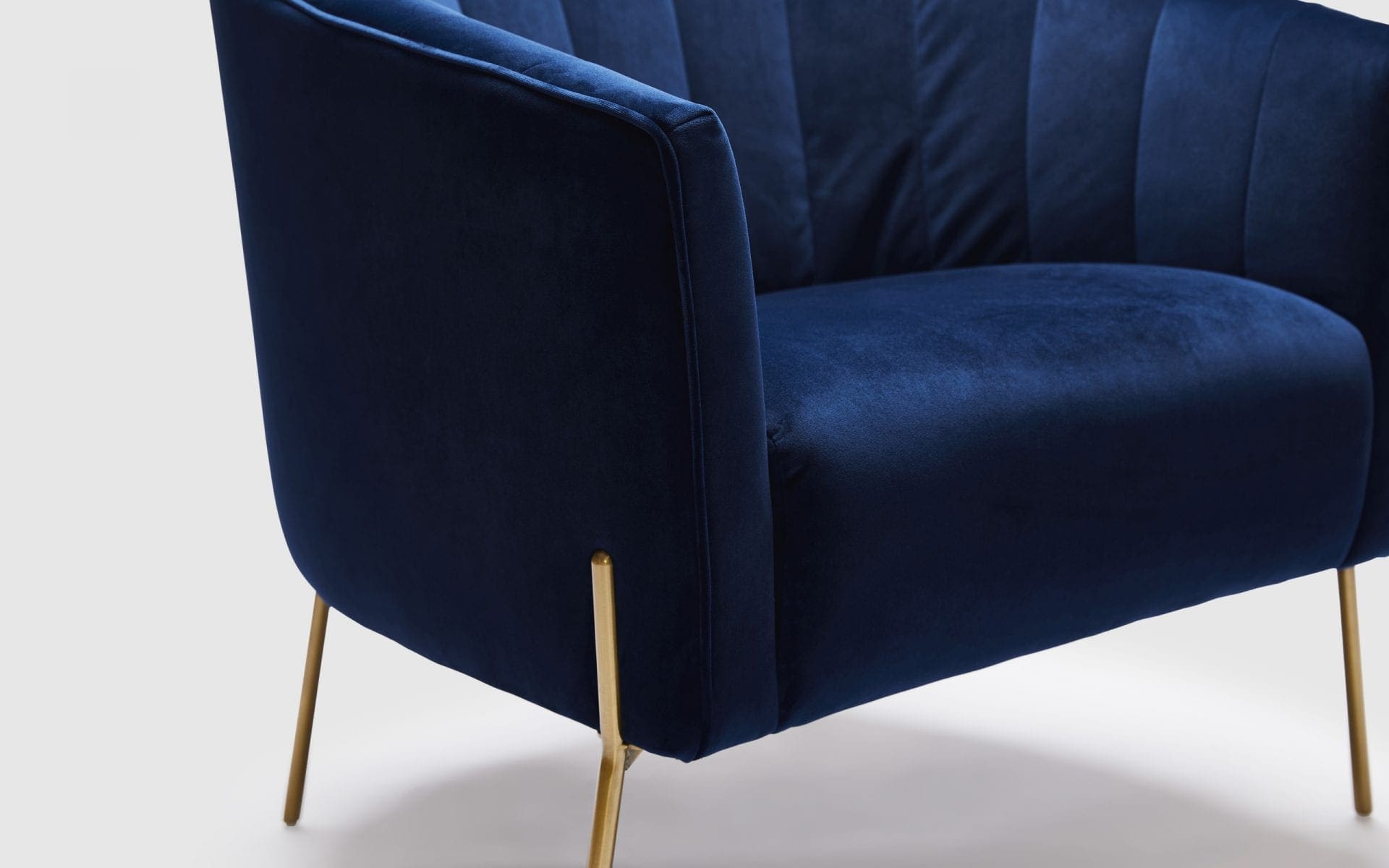 sapphire blue accent chair