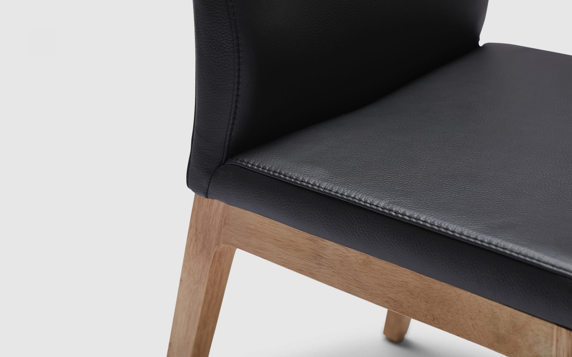 leather dining chair with armrest