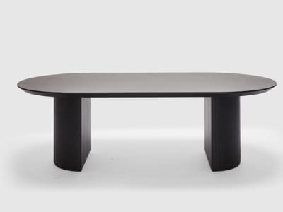 Dining Table Amaretto Black Timber