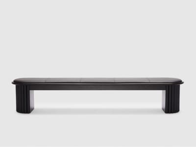 dining bench darius - black