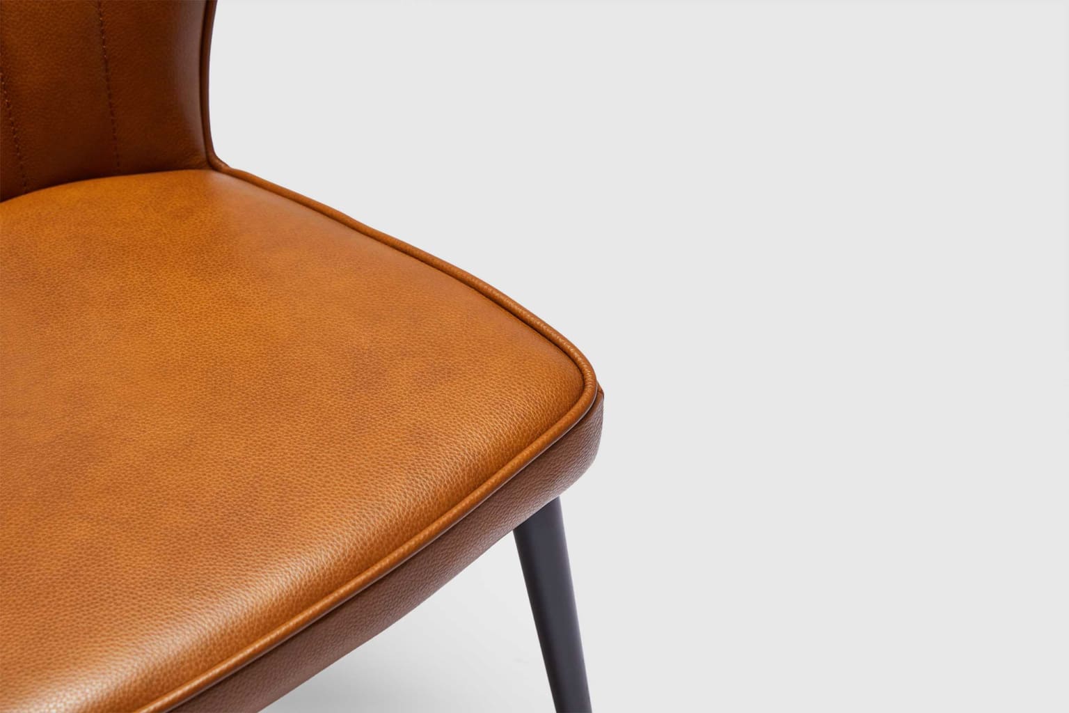 Charlotte Dining Chair - Tan Leather - Adriatic Furniture Pty Ltd