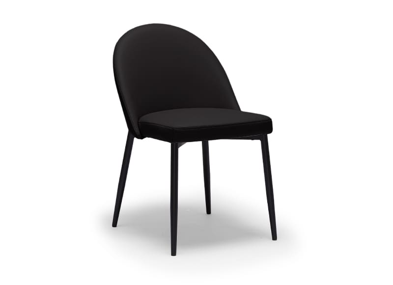 Odessa Dining Chair – Black Leather