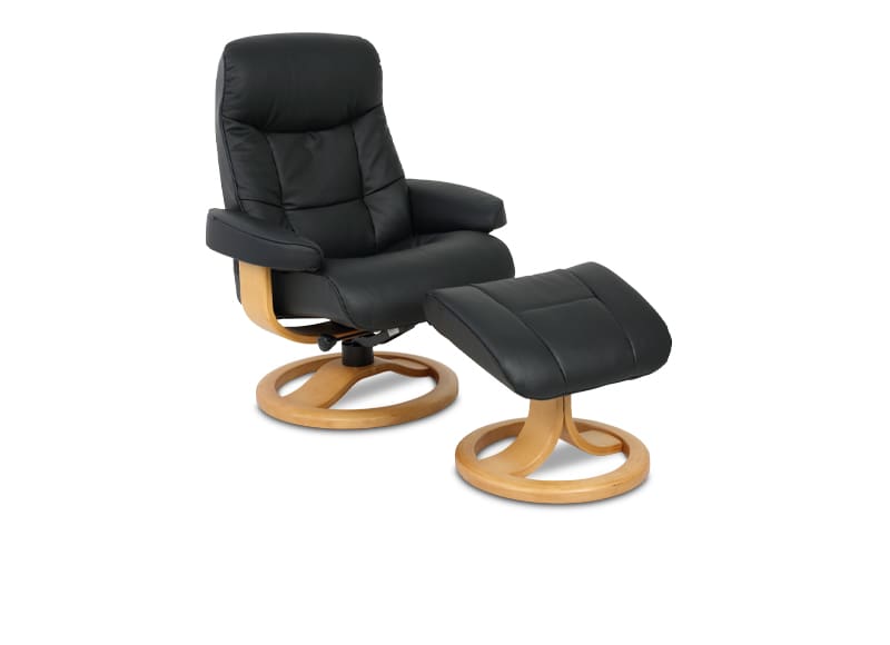 Freya Recliner Chair Large – Black