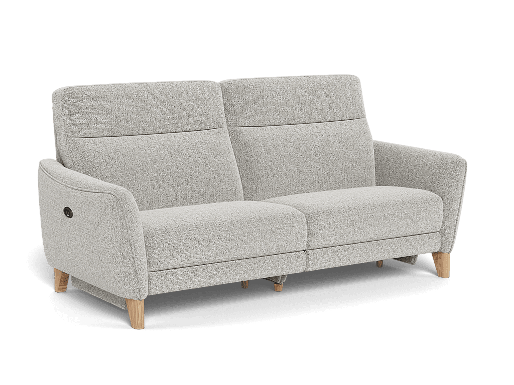 Amalfi 2.5 Seater Dual Electric Recliners – Fabric