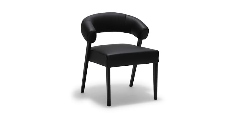 Juliette Dining Chair – Black Leather