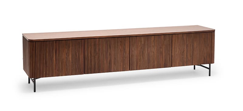 Soren Entertainment Unit 218cm – Walnut